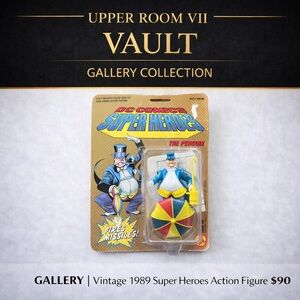 Vintage 1989 The Penguin DC Comics Blue and Yellow Super Heroes Action Figure